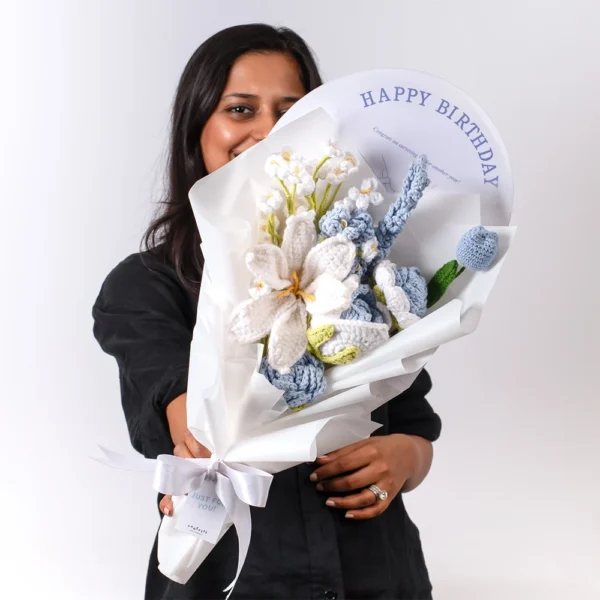 Lily & Tulip Crochet Birthday Bouquet